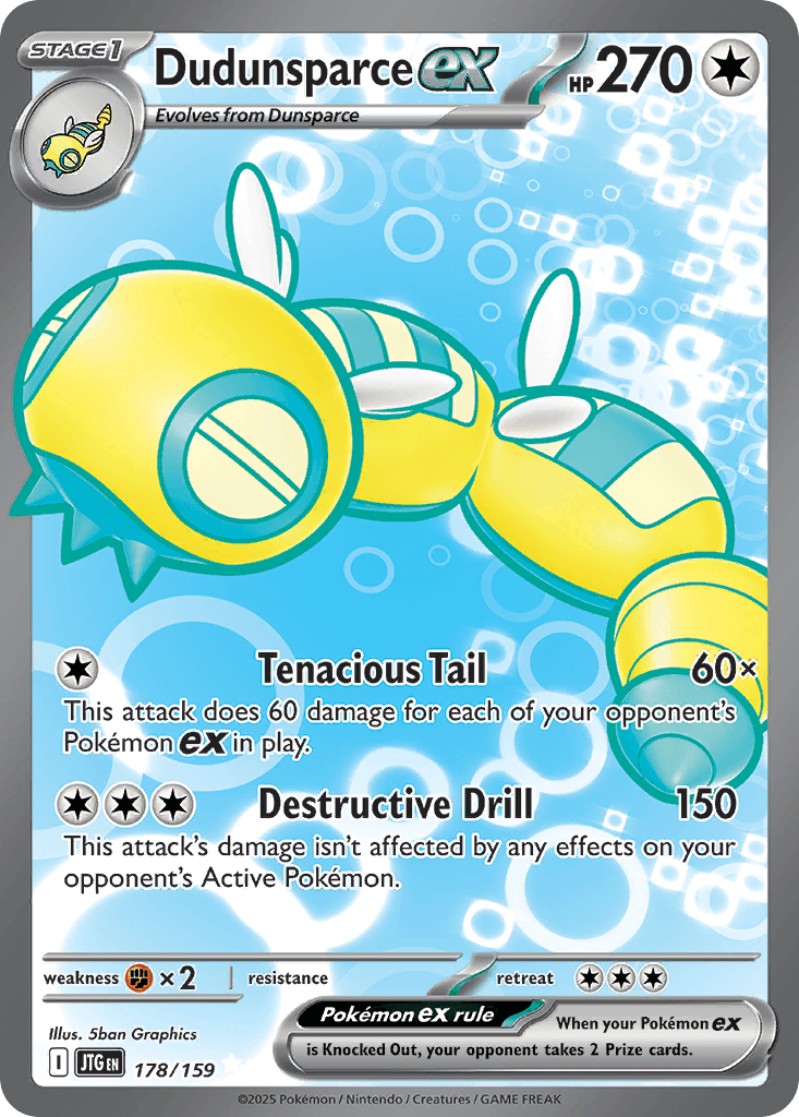 Dudunsparce ex, kortbilde fra pokemontcg.io