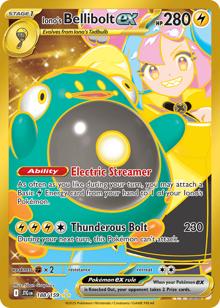 Iono's Bellibolt ex, kortbilde fra pokemontcg.io
