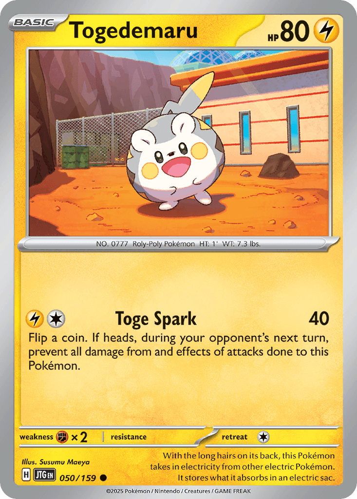 Togedemaru, kortbilde fra pokemontcg.io