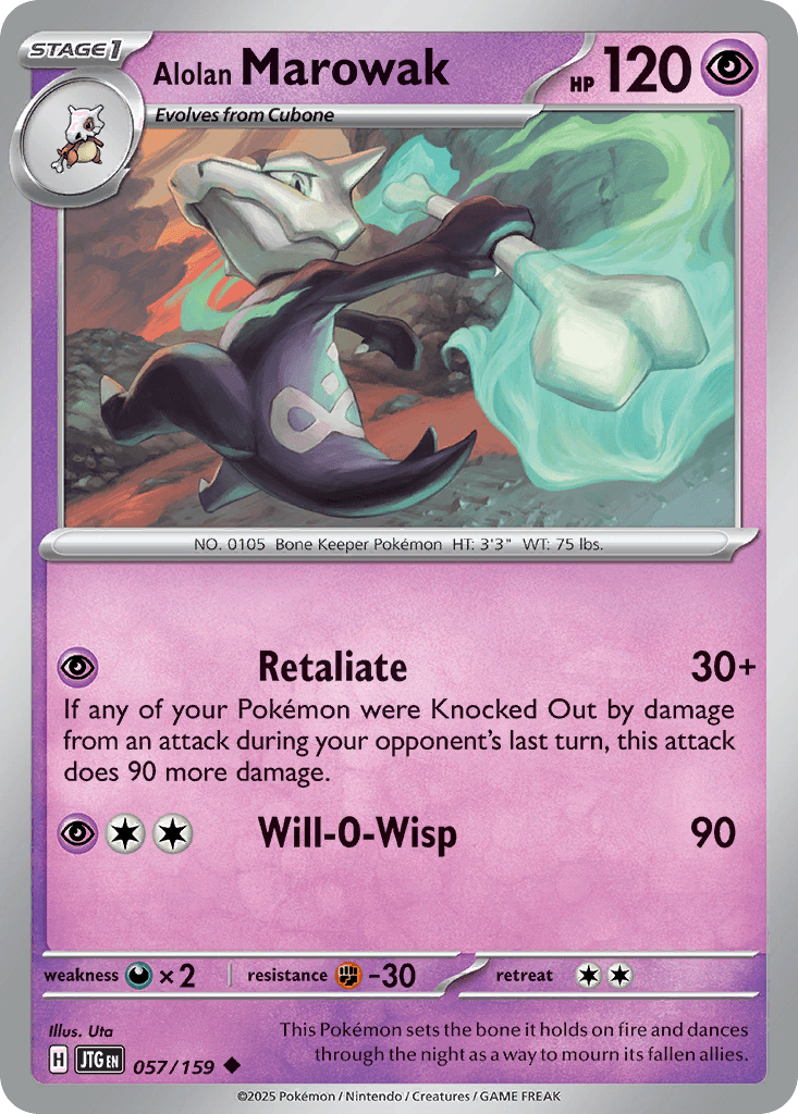Alolan Marowak, kortbilde fra pokemontcg.io