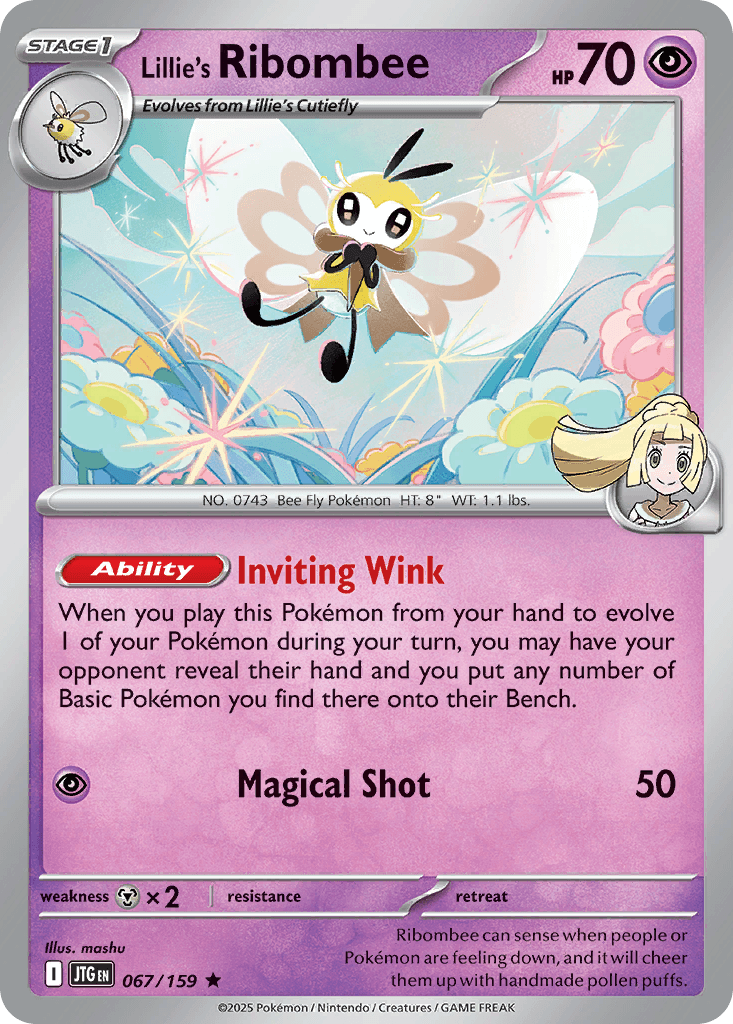 Lillie's Ribombee, kortbilde fra pokemontcg.io