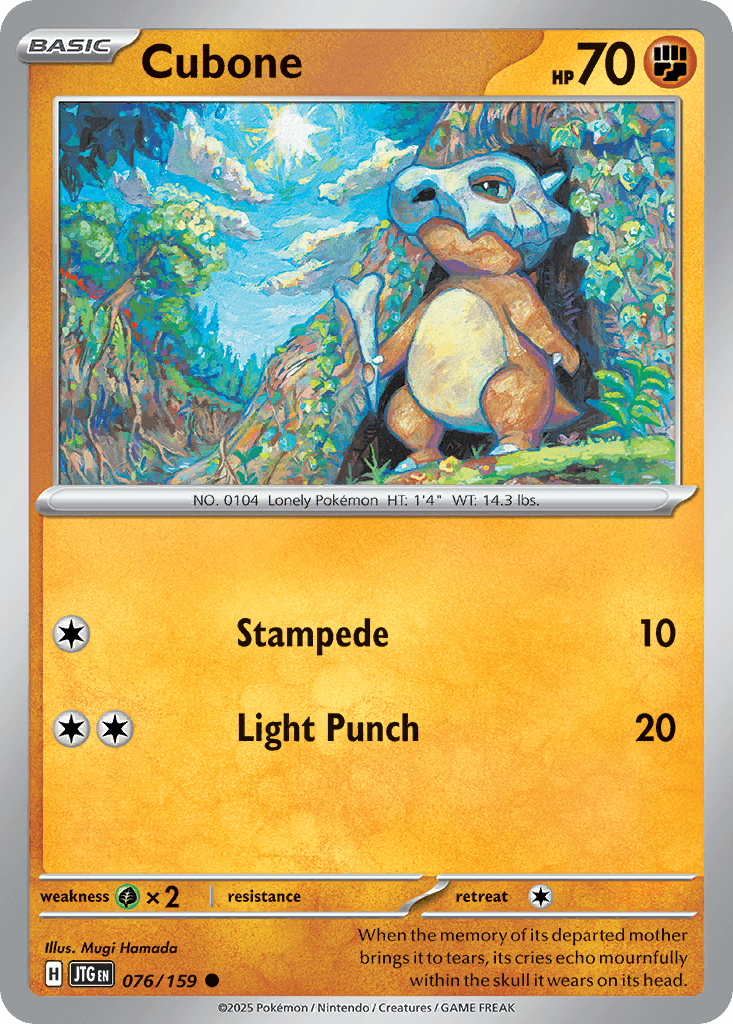 Cubone, kortbilde fra pokemontcg.io