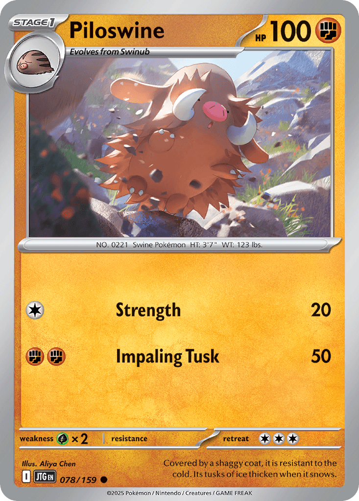 Piloswine, kortbilde fra pokemontcg.io