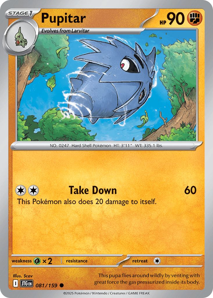 Pupitar, kortbilde fra pokemontcg.io