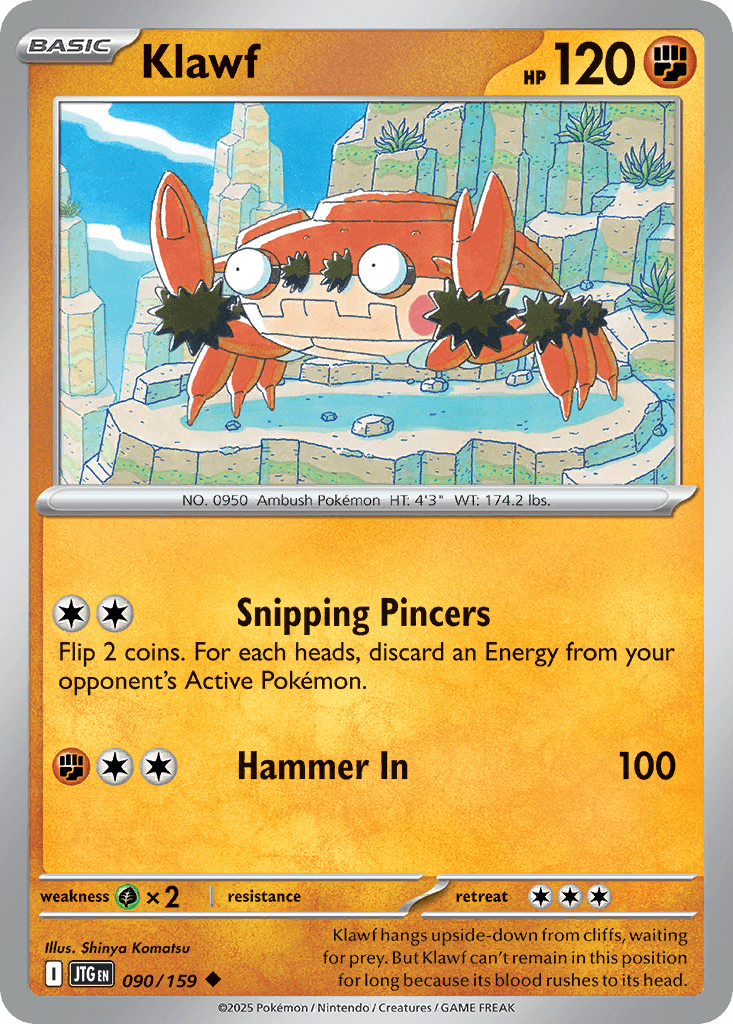 Klawf, kortbilde fra pokemontcg.io