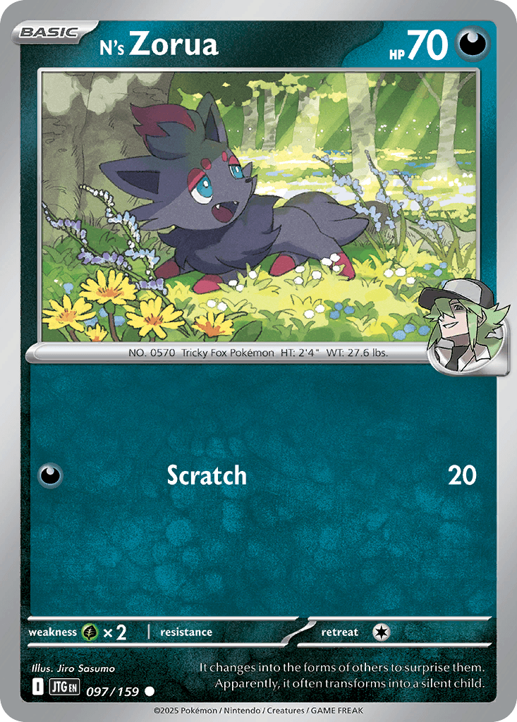 N's Zorua, kortbilde fra pokemontcg.io