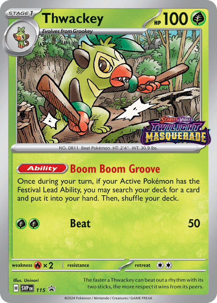 Thwackey, kortbilde fra pokemontcg.io