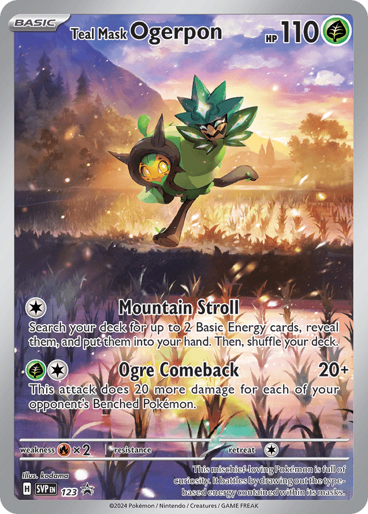 Teal Mask Ogerpon, kortbilde fra pokemontcg.io
