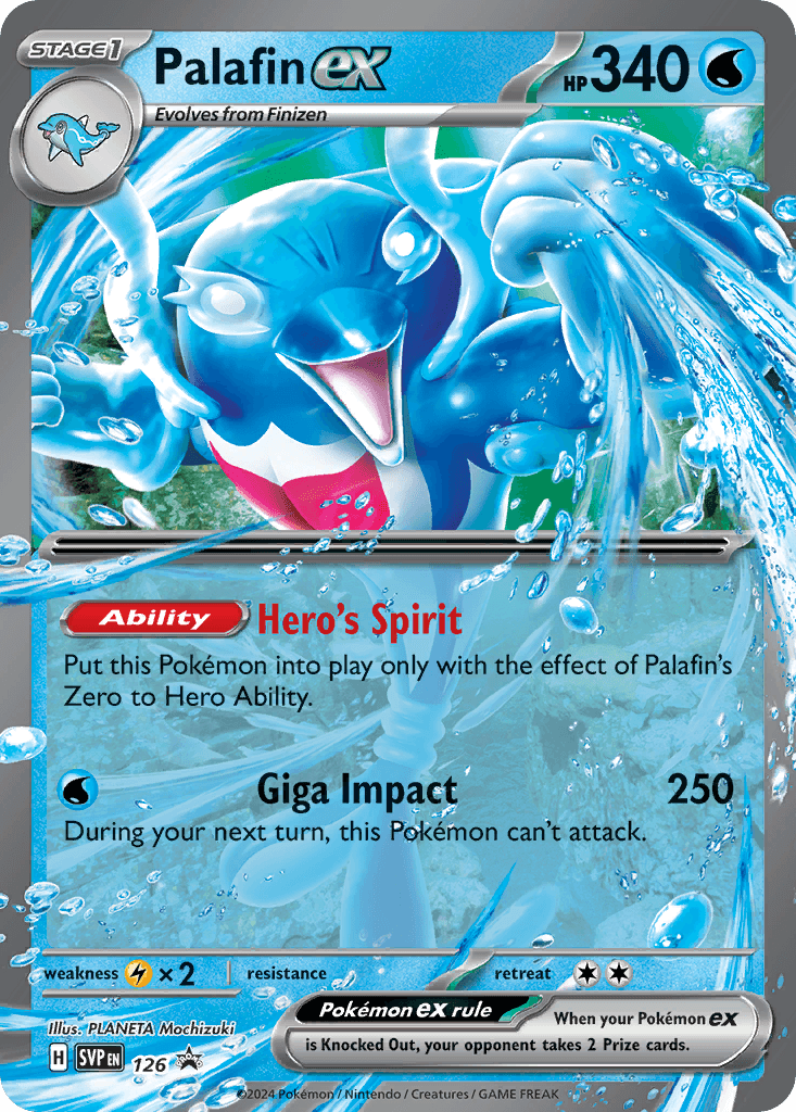 Palafin ex, kortbilde fra pokemontcg.io