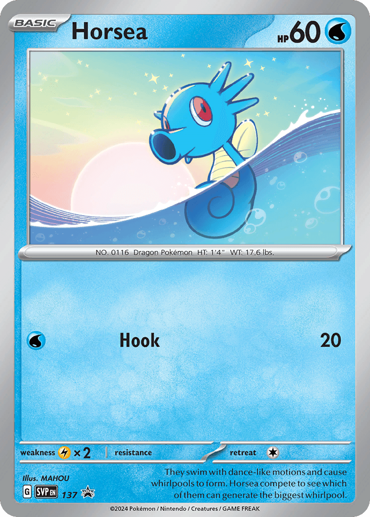 Horsea, kortbilde fra pokemontcg.io