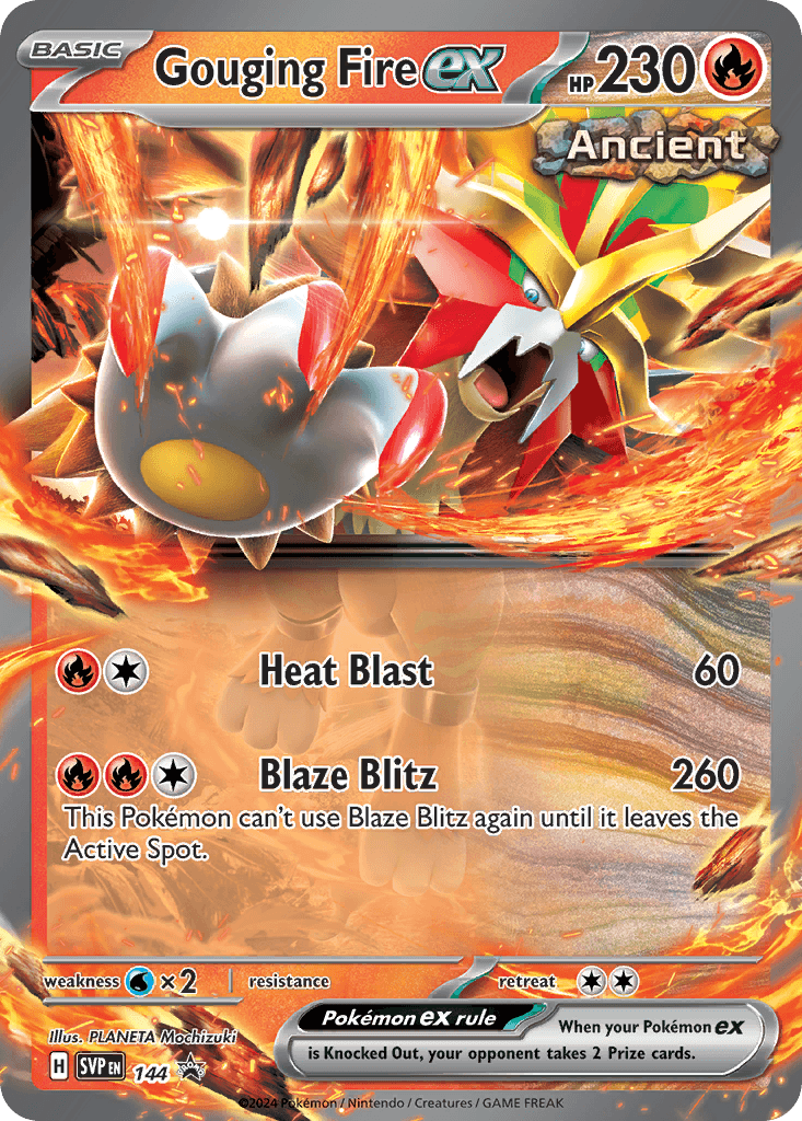 Gouging Fire ex, kortbilde fra pokemontcg.io