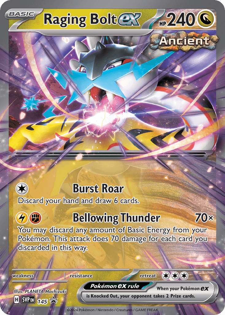 Raging Bolt ex, kortbilde fra pokemontcg.io