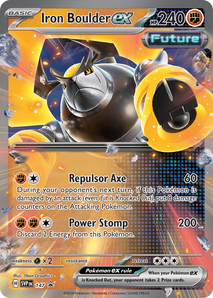 Iron Boulder ex, kortbilde fra pokemontcg.io