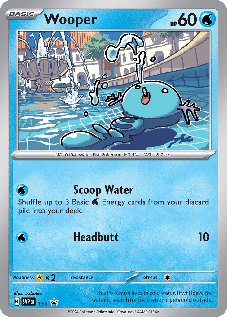 Wooper, kortbilde fra pokemontcg.io