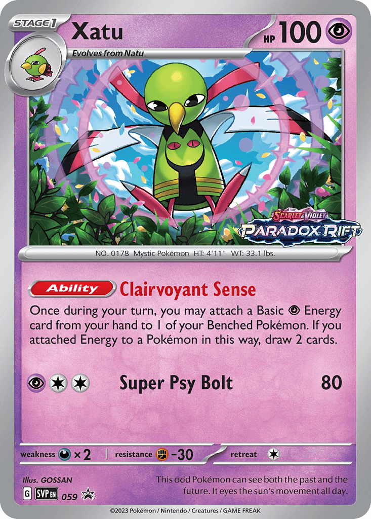 Xatu, kortbilde fra pokemontcg.io