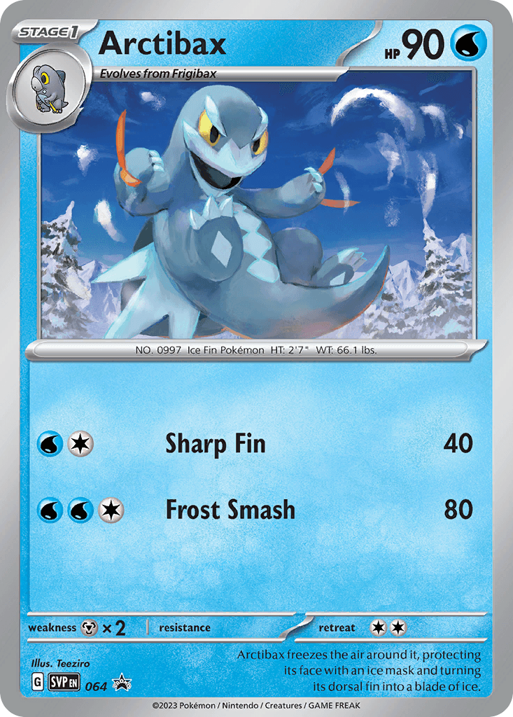 Arctibax, kortbilde fra pokemontcg.io
