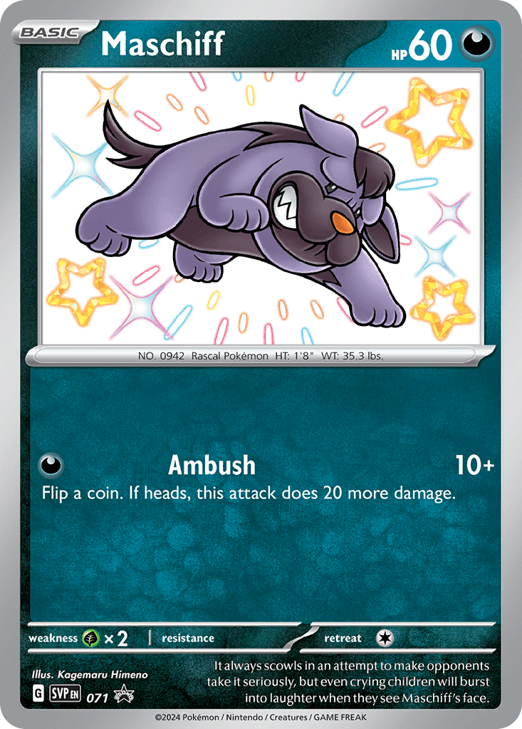 Maschiff, kortbilde fra pokemontcg.io