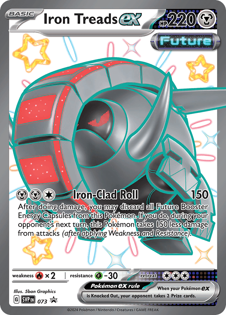 Iron Treads ex, kortbilde fra pokemontcg.io