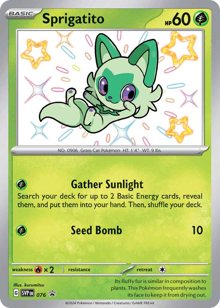 Sprigatito, kortbilde fra pokemontcg.io