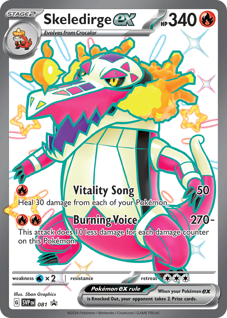 Skeledirge ex, kortbilde fra pokemontcg.io