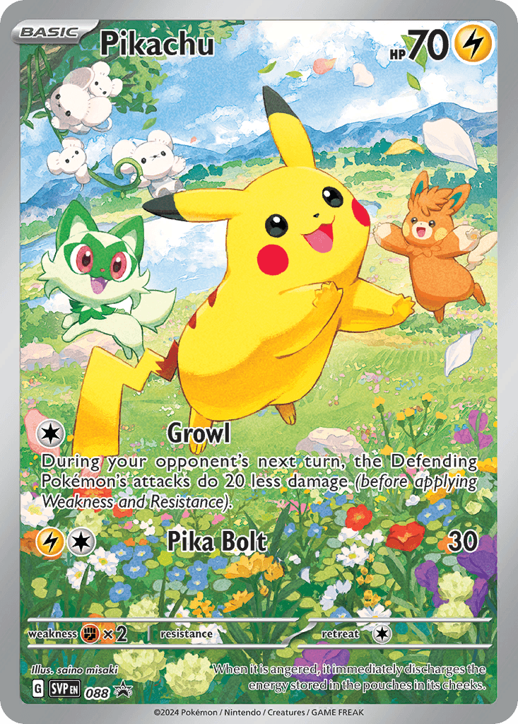 Pikachu, kortbilde fra pokemontcg.io