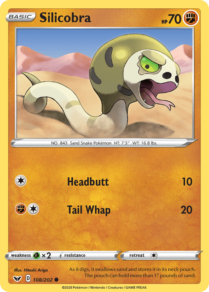 Silicobra, kortbilde fra pokemontcg.io