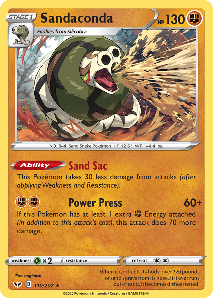 Sandaconda, kortbilde fra pokemontcg.io