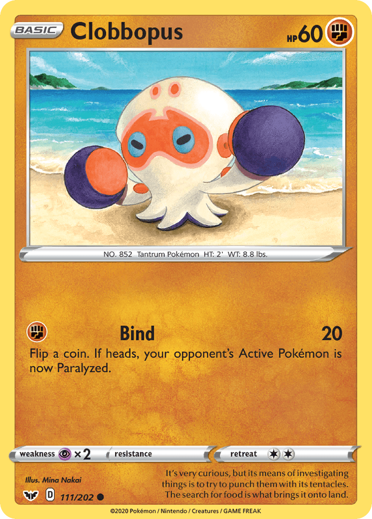 Clobbopus, kortbilde fra pokemontcg.io