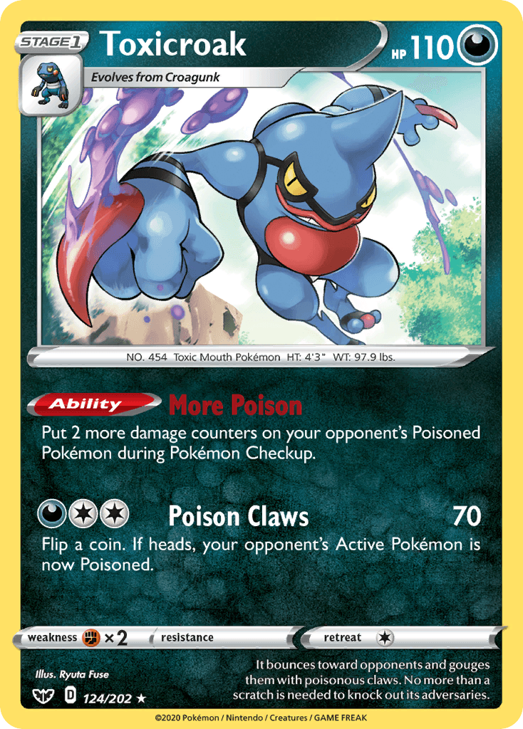 Toxicroak, kortbilde fra pokemontcg.io