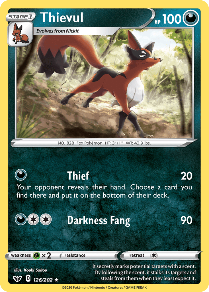 Thievul, kortbilde fra pokemontcg.io