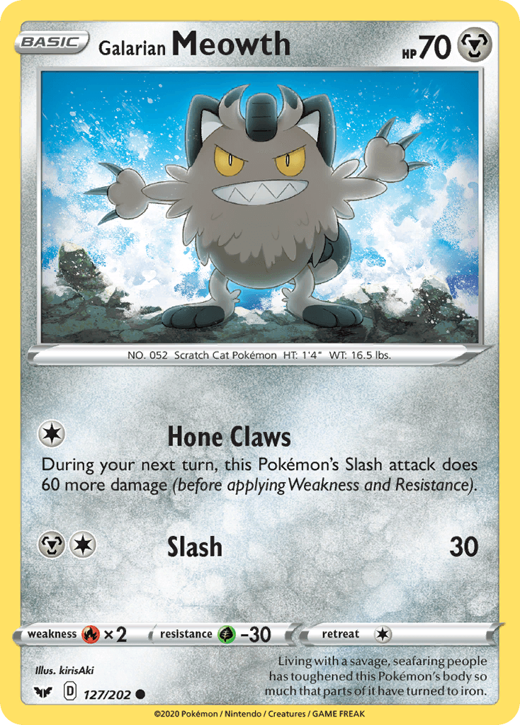 Galarian Meowth, kortbilde fra pokemontcg.io