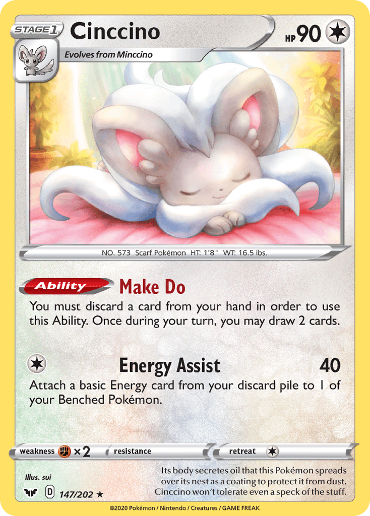 Cinccino, kortbilde fra pokemontcg.io