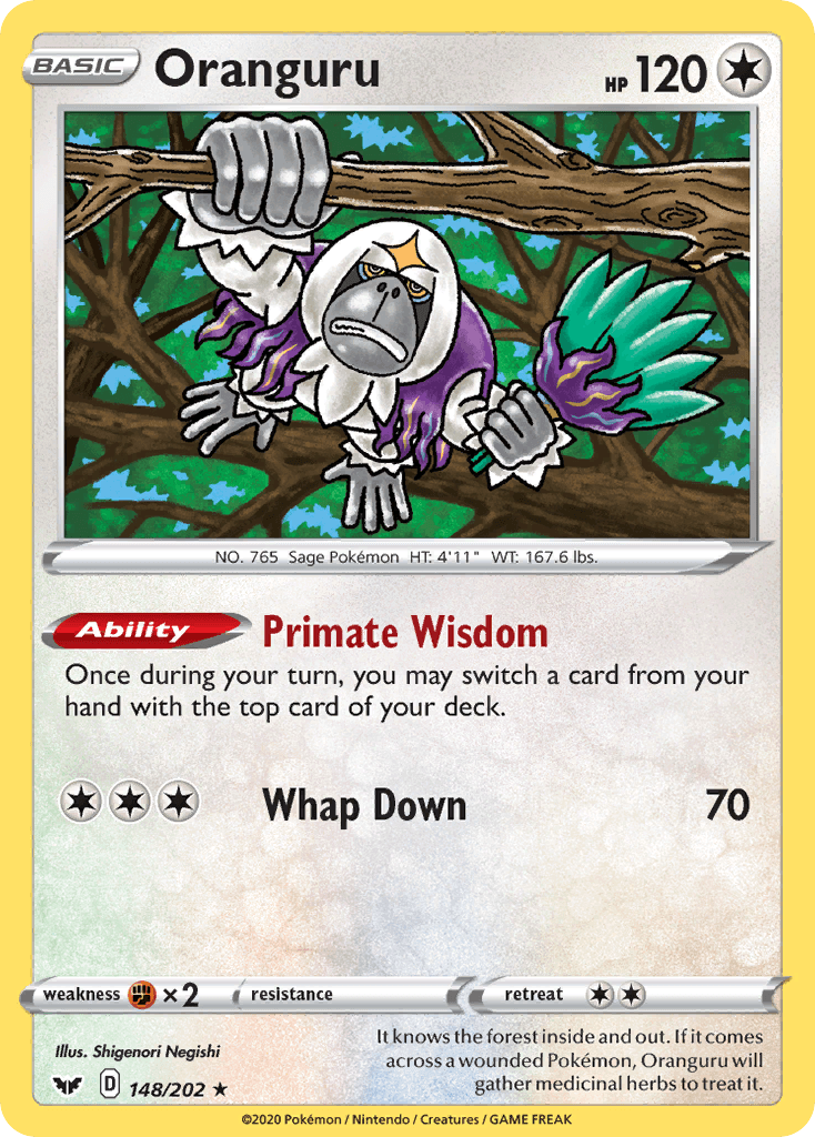 Oranguru, kortbilde fra pokemontcg.io