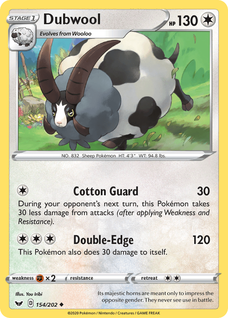 Dubwool, kortbilde fra pokemontcg.io