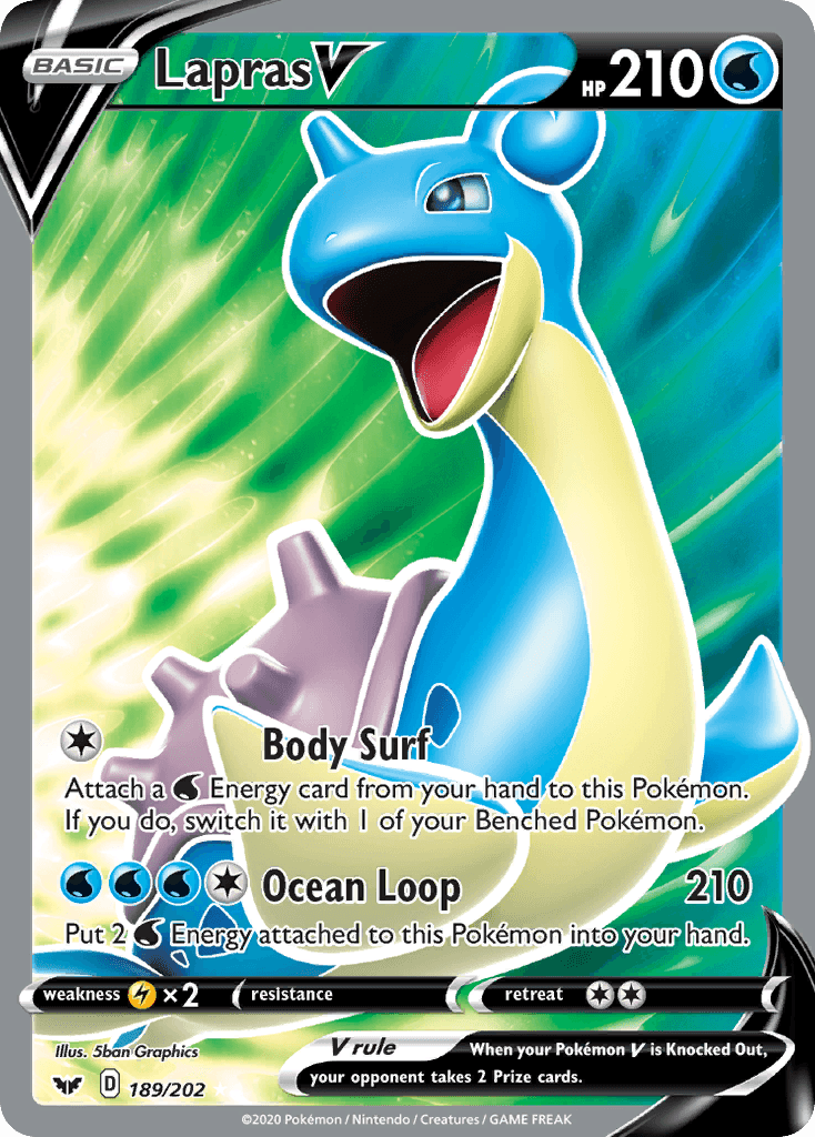 Lapras V, kortbilde fra pokemontcg.io