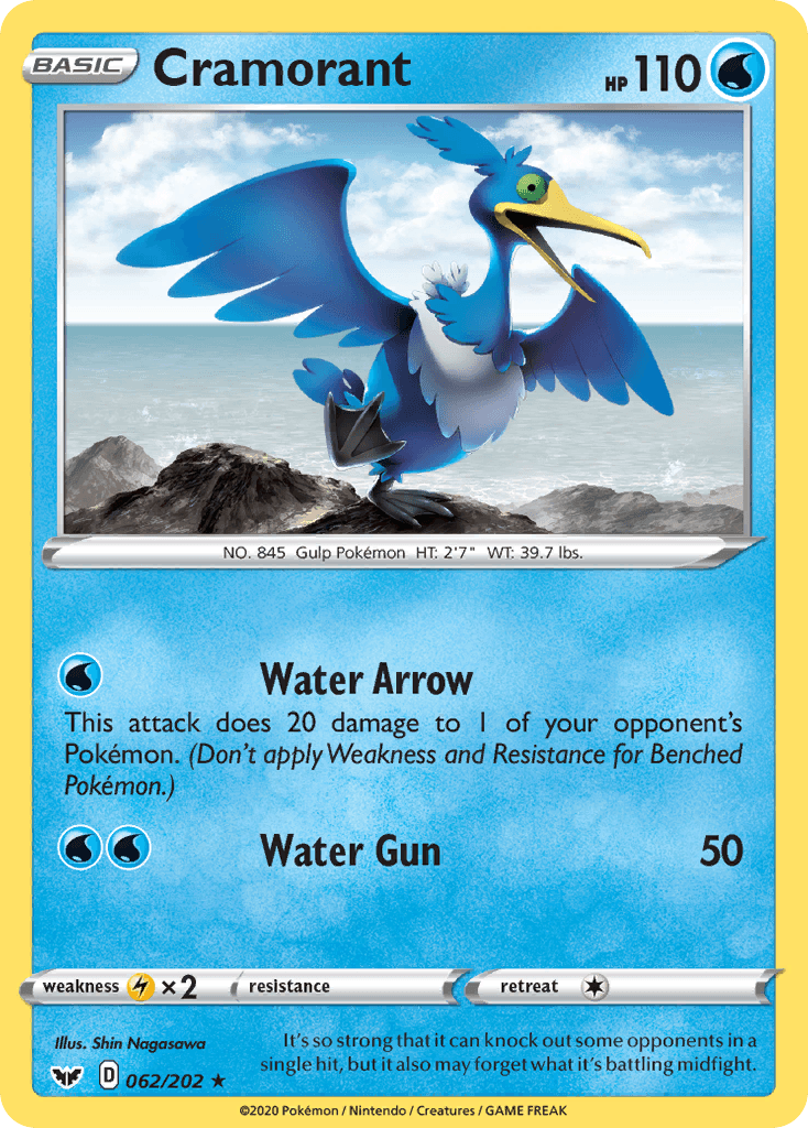 Cramorant, kortbilde fra pokemontcg.io