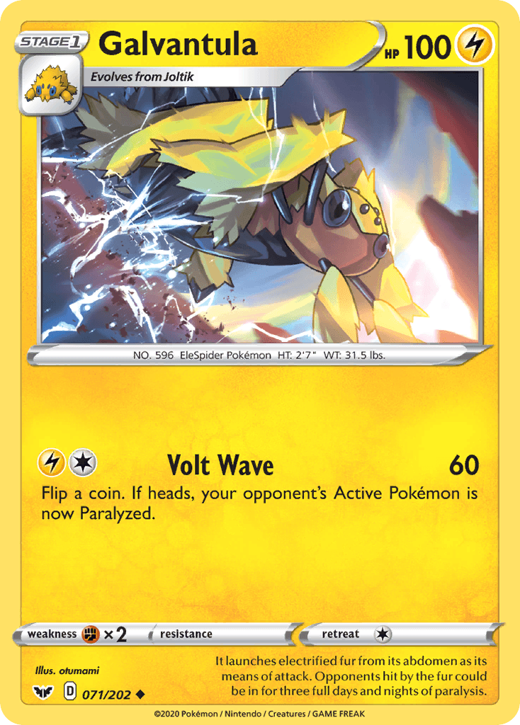 Galvantula, kortbilde fra pokemontcg.io