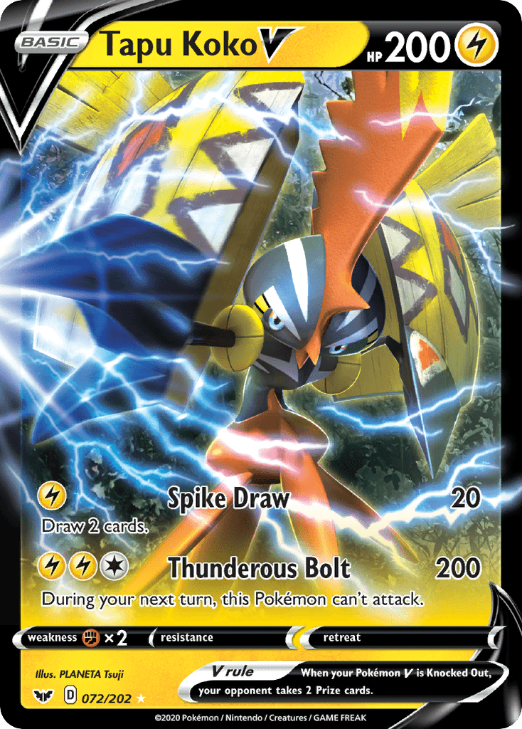 Tapu Koko V, kortbilde fra pokemontcg.io
