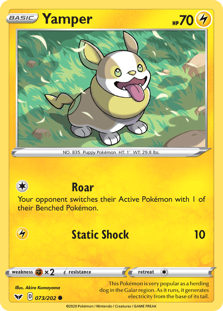 Yamper, kortbilde fra pokemontcg.io