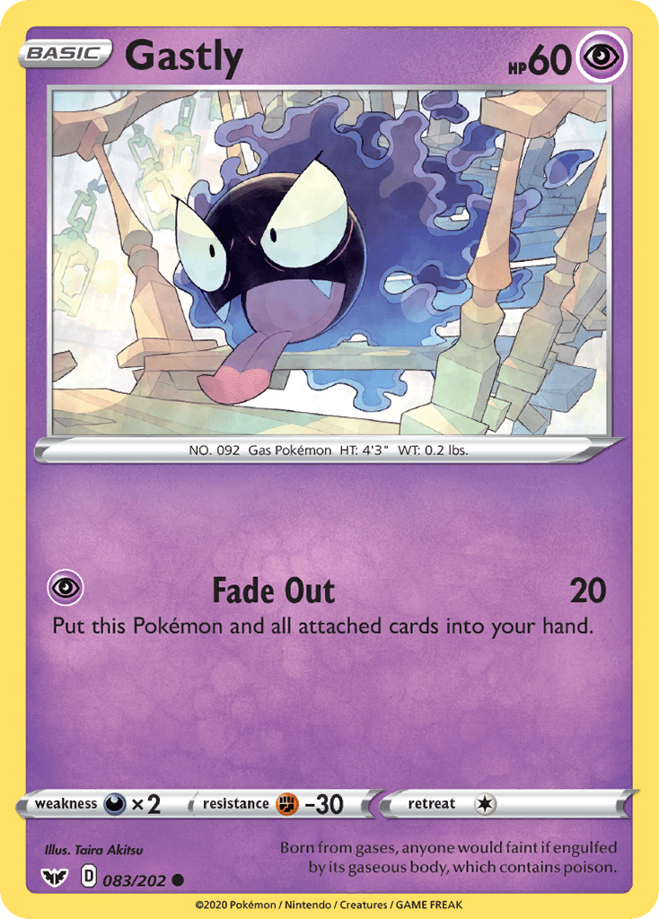 Gastly, kortbilde fra pokemontcg.io
