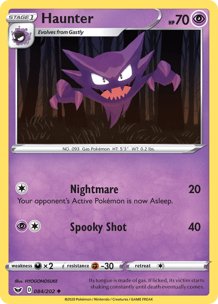 Haunter, kortbilde fra pokemontcg.io