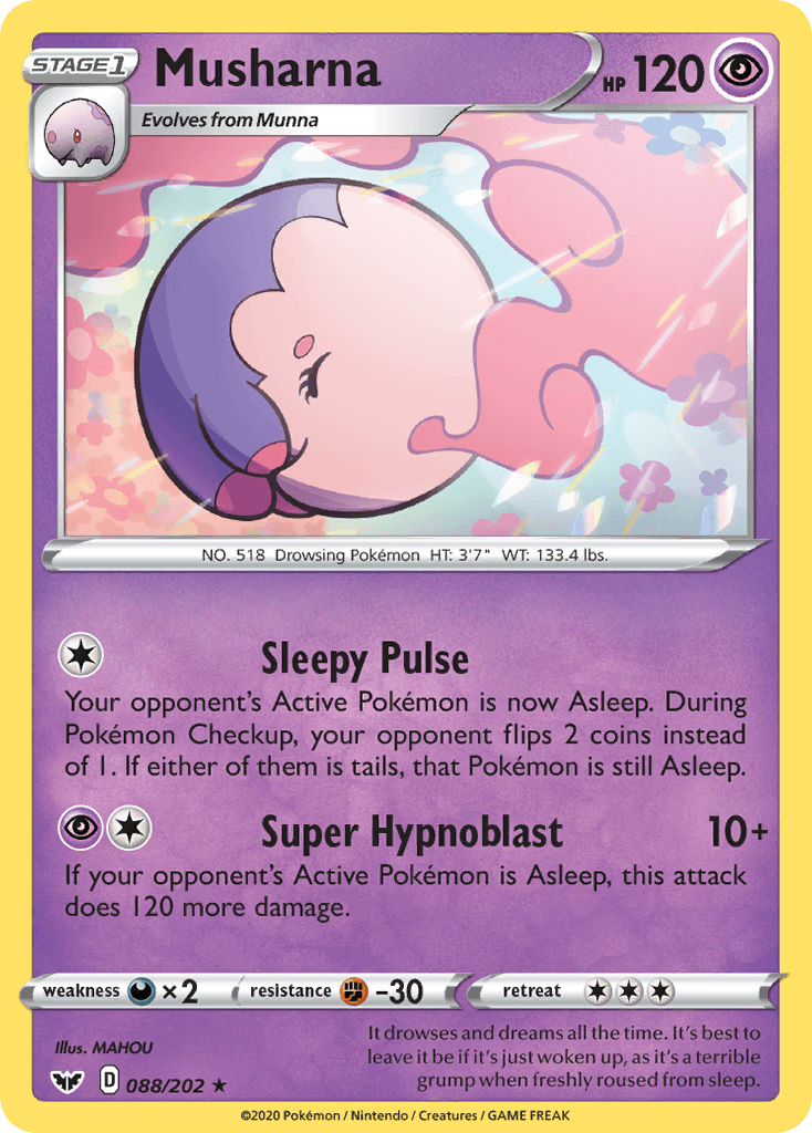 Musharna, kortbilde fra pokemontcg.io