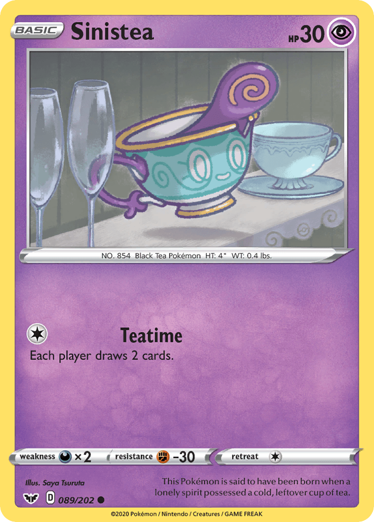 Sinistea, kortbilde fra pokemontcg.io