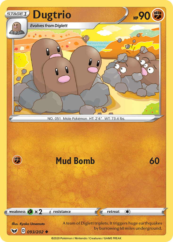 Dugtrio, kortbilde fra pokemontcg.io