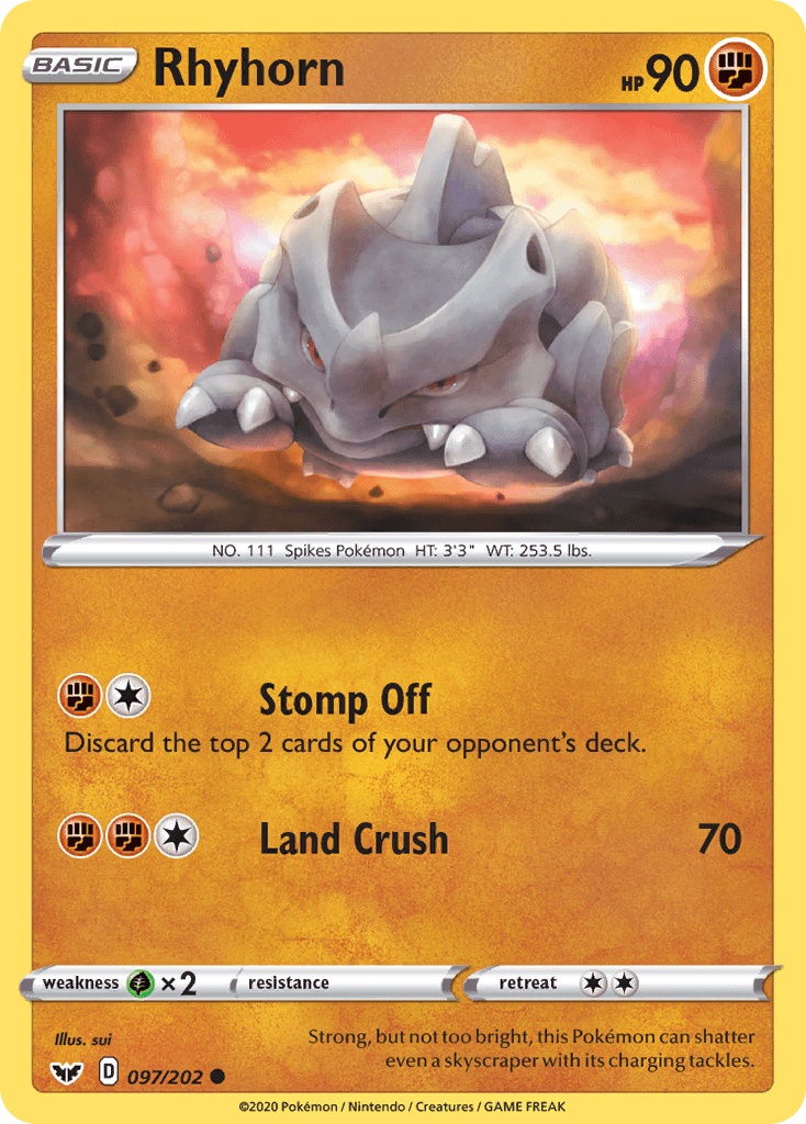 Rhyhorn, kortbilde fra pokemontcg.io
