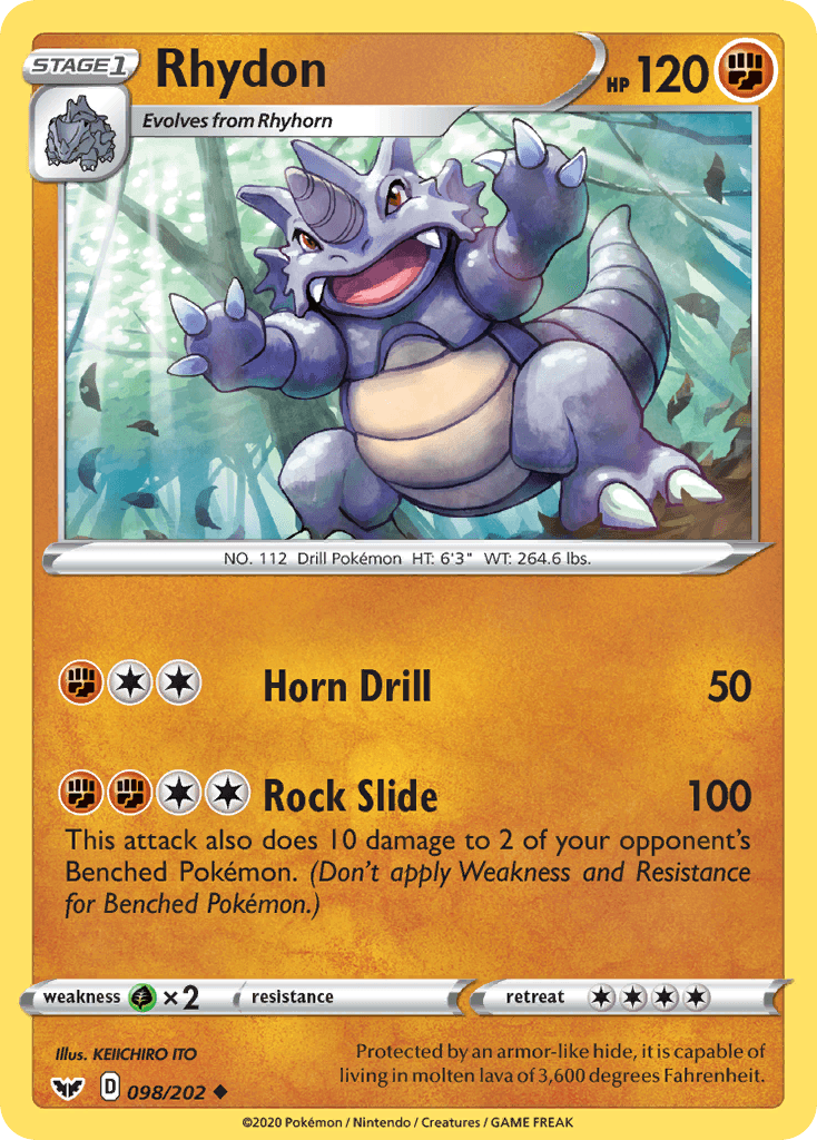 Rhydon, kortbilde fra pokemontcg.io