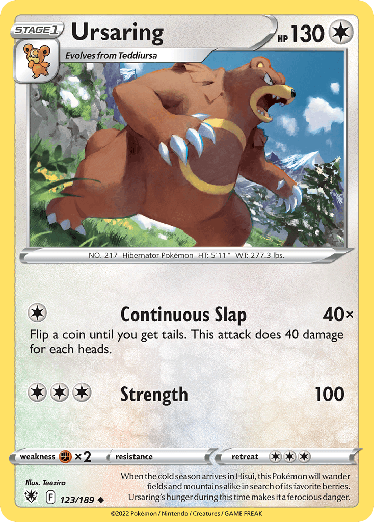 Ursaring, kortbilde fra pokemontcg.io