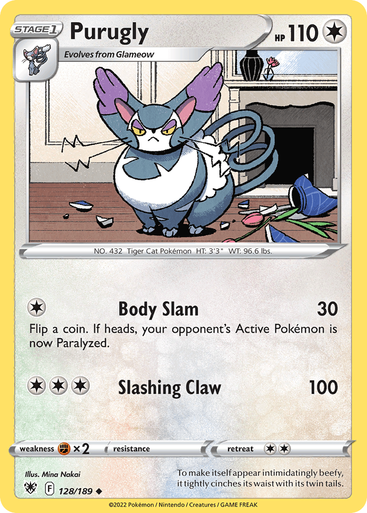 Purugly, kortbilde fra pokemontcg.io