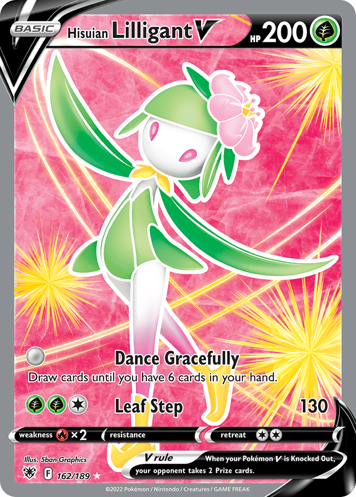Hisuian Lilligant V, kortbilde fra pokemontcg.io