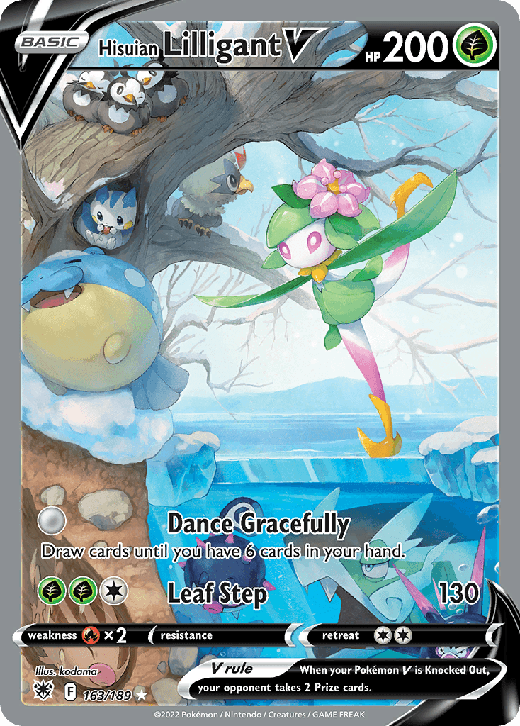 Hisuian Lilligant V, kortbilde fra pokemontcg.io